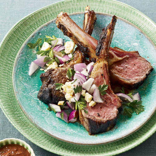 Grilled lamb