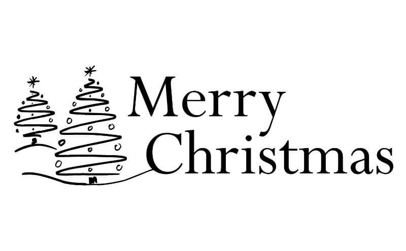Engraving design 2 'Merry Christmas'