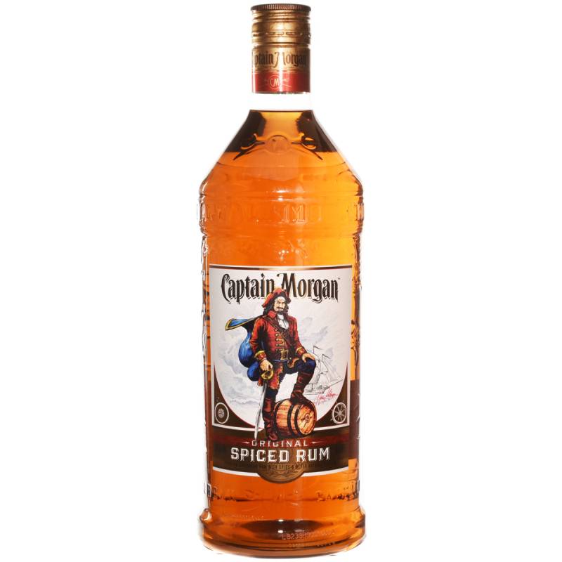 Captain Morgan Original Spiced Rum, 1.75 mL Bottle with a Football